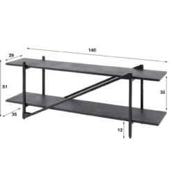 Tv-meubel Vouw 140