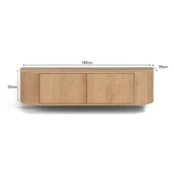 Tv-meubel zwevend naturel 140 cm