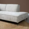 U-bank Valora beige chaise longue rechts met ottoman links