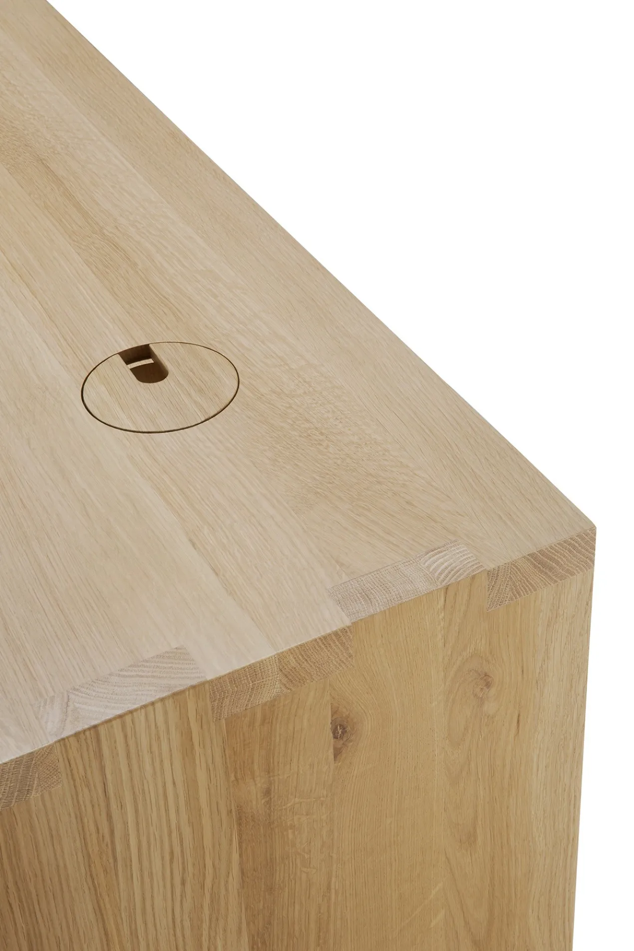 U desk - 160x80 - eiken