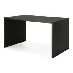 U desk - 140x70 - zwart eiken
