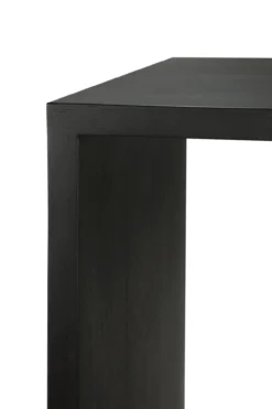 U desk - 140x70 - zwart eiken