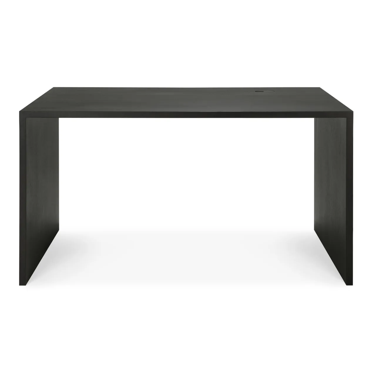 U desk - 140x70 - zwart eiken