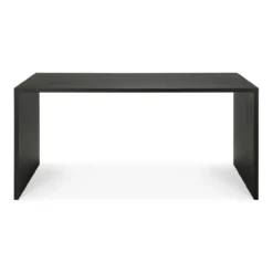 U desk - 160x80 - zwart eiken