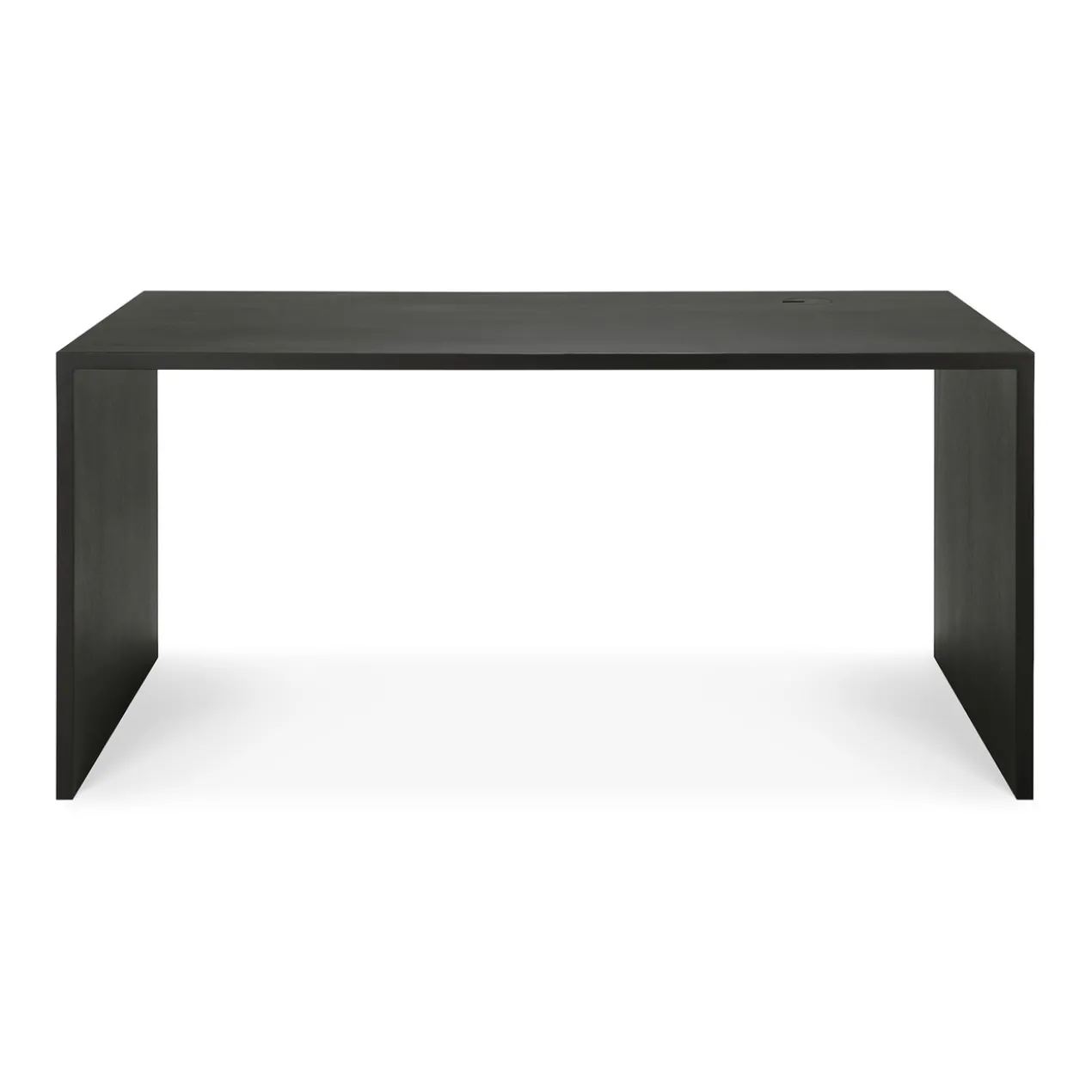 U desk - 160x80 - zwart eiken