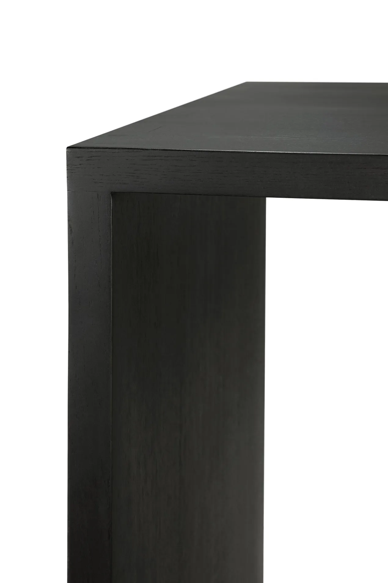 U desk - 160x80 - zwart eiken