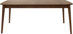 Uitschuifbare houten eettafel walnoot - 180 tot 219 x 90 cm