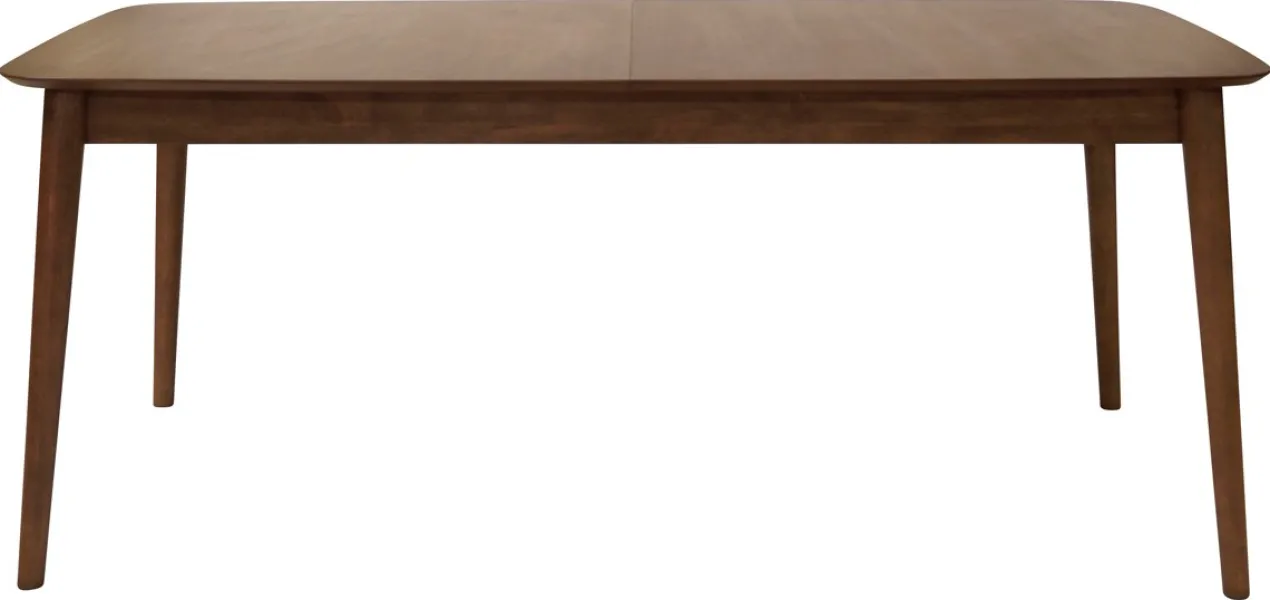 Uitschuifbare houten eettafel walnoot - 180 tot 219 x 90 cm