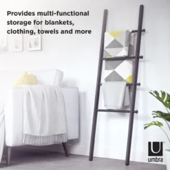Umbra decoratieve ladder Leana zwart