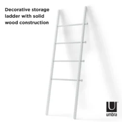 Umbra decoratieve ladder Leana wit