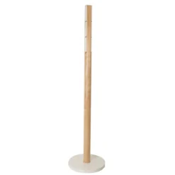 Umbra staande kapstok Flapper Naturel hout - Wit
