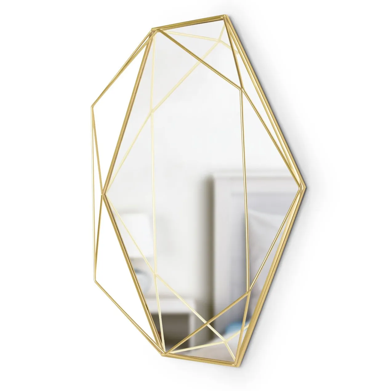 Umbra wandspiegel Prisma - Messing