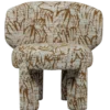 Upke fauteuil met dessin naturel/bruin