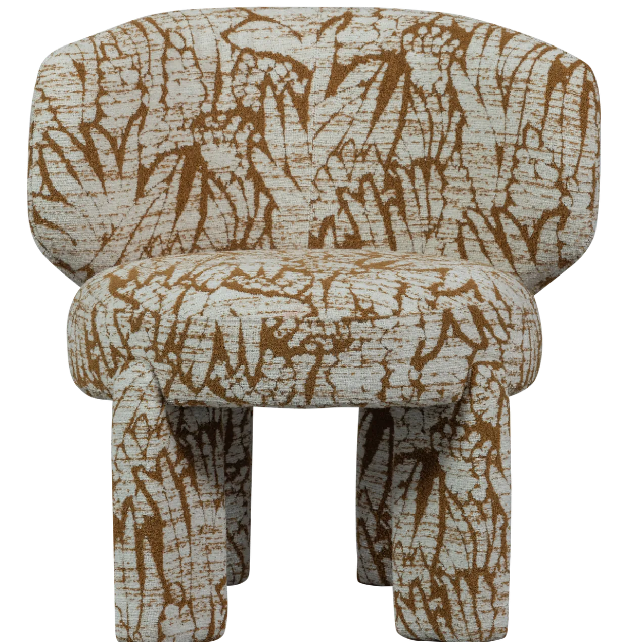 Upke fauteuil met dessin naturel/bruin