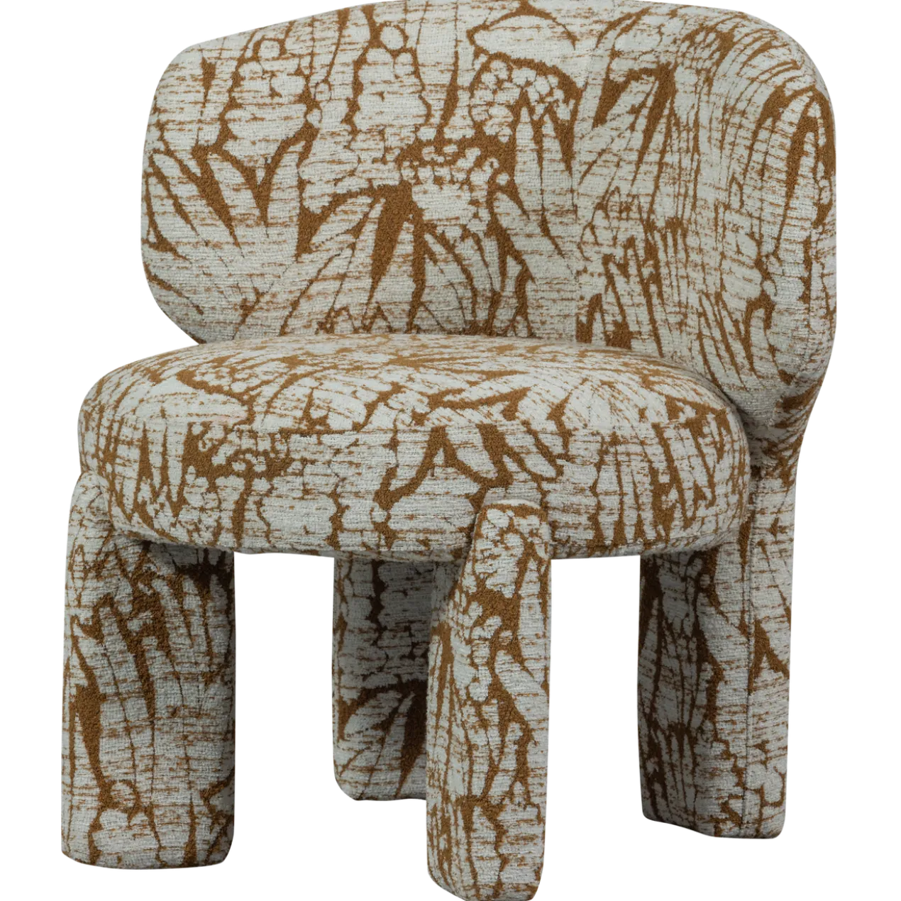 Upke fauteuil met dessin naturel/bruin