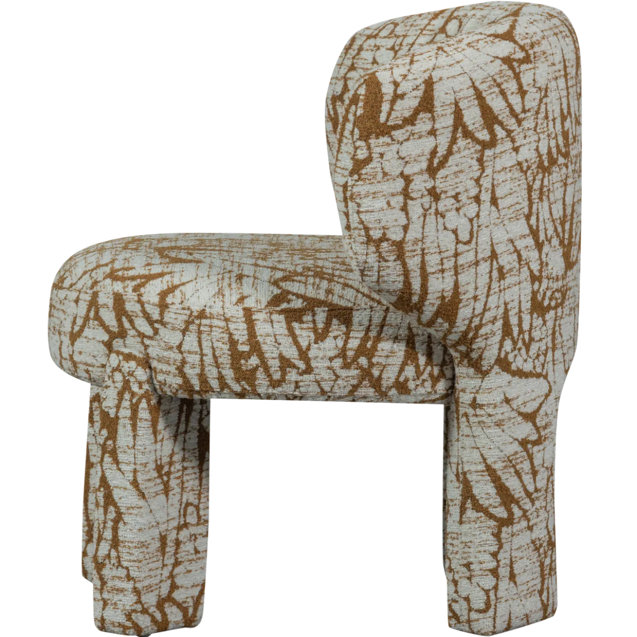 Upke fauteuil met dessin naturel/bruin