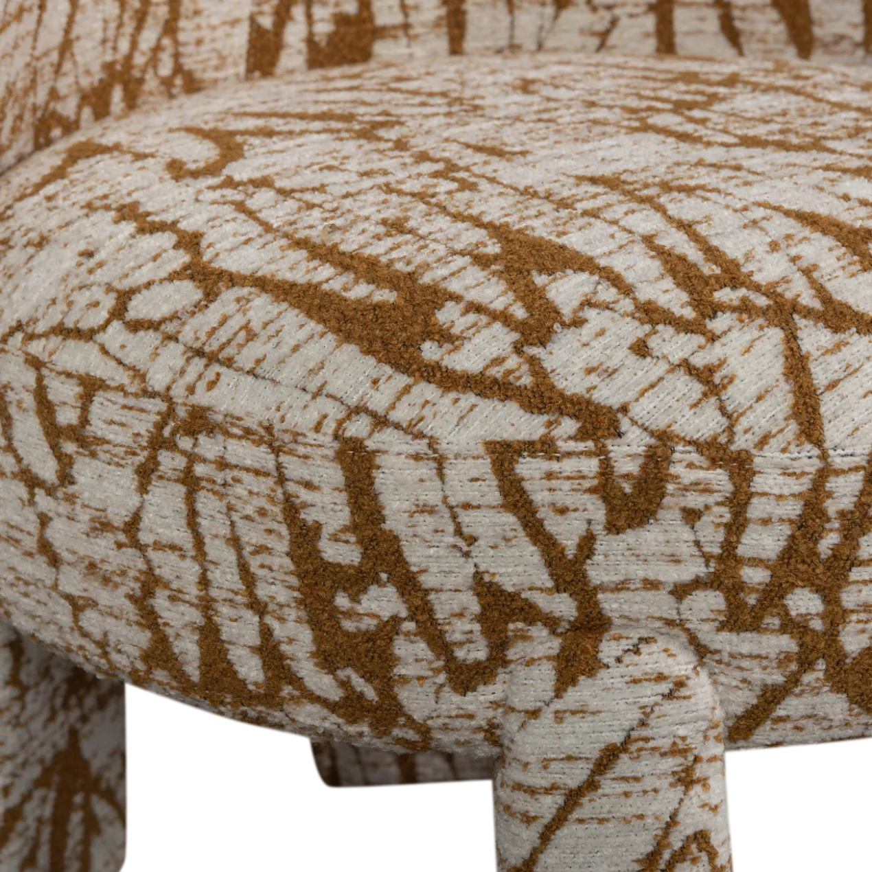 Upke fauteuil met dessin naturel/bruin