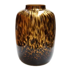 Vaas Artic M old gold cheetah Ø25 x H35 cm