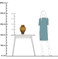Vaas Kasai M Ø23 cm cognac