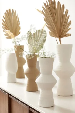 Vaas keramiek creme L