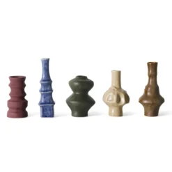 Vaas 70s ceramics palette - set van 5