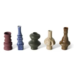 Vaas 70s ceramics palette - set van 5