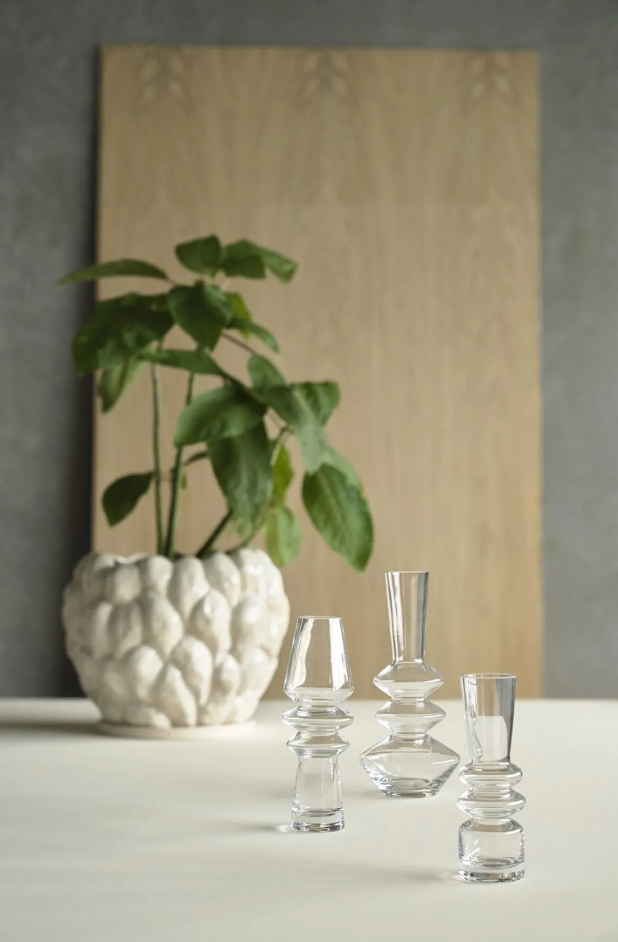 Vaas Trio - 9x25 cm Trio glazen vaas - 9 x 25 cm