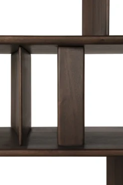 Vakkenkast Block - mahonie espresso - 120x33x207
