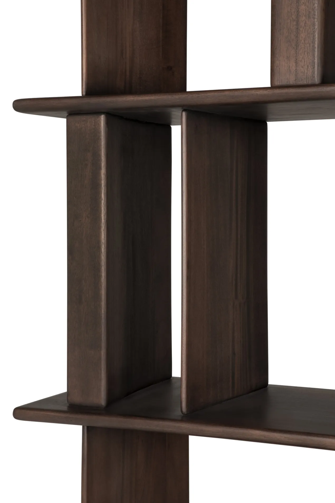 Vakkenkast Block - mahonie espresso - 120x33x207