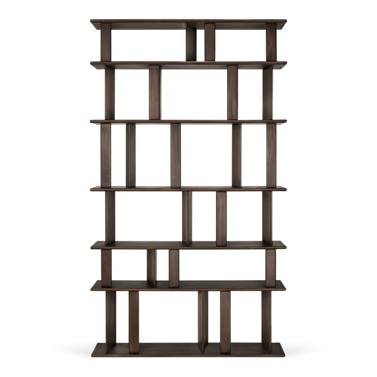 Vakkenkast Block - mahonie espresso - 120x33x207