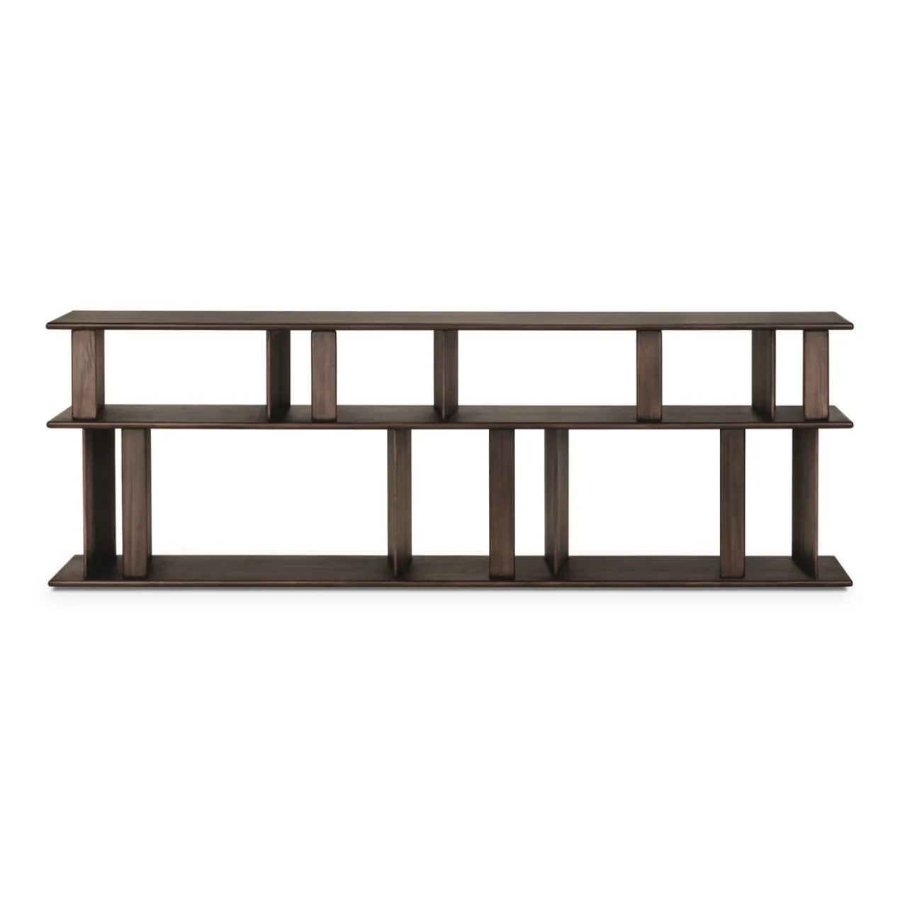 Vakkenkast Block 210x33 cm mahonie espesso matte