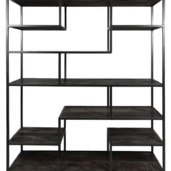 Vakkenkast Huub Zwart Mangohout 175 x 145 cm