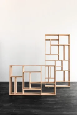 Vakkenkast M Rek - eiken geolied - 30x90x139 cm