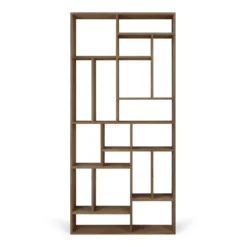 Vakkenkast M Rek - teak onbehandeld - 104x30x219 cm