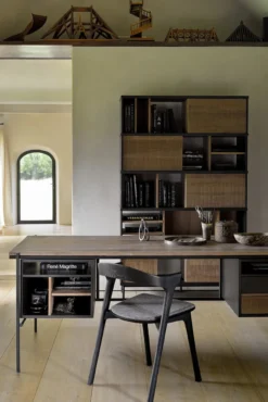 Vakkenkast Oscar - teak - 120x40x195