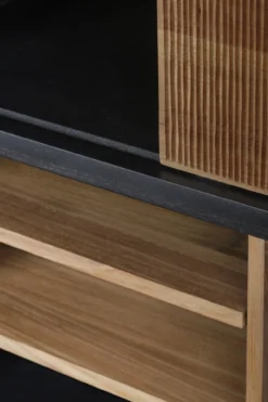 Vakkenkast Oscar - teak - 120x40x195