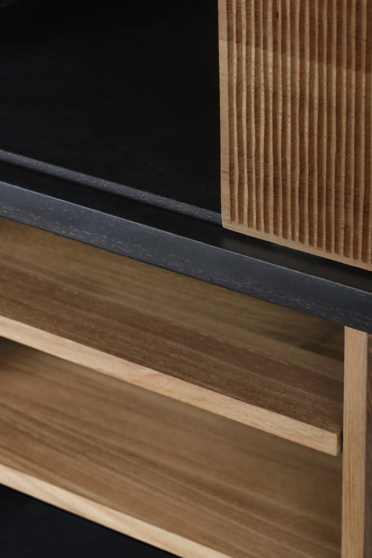 Vakkenkast Oscar - teak - 120x40x195