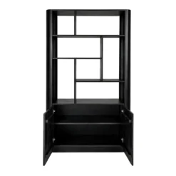 Vakkenkast Ralph 120 cm zwart