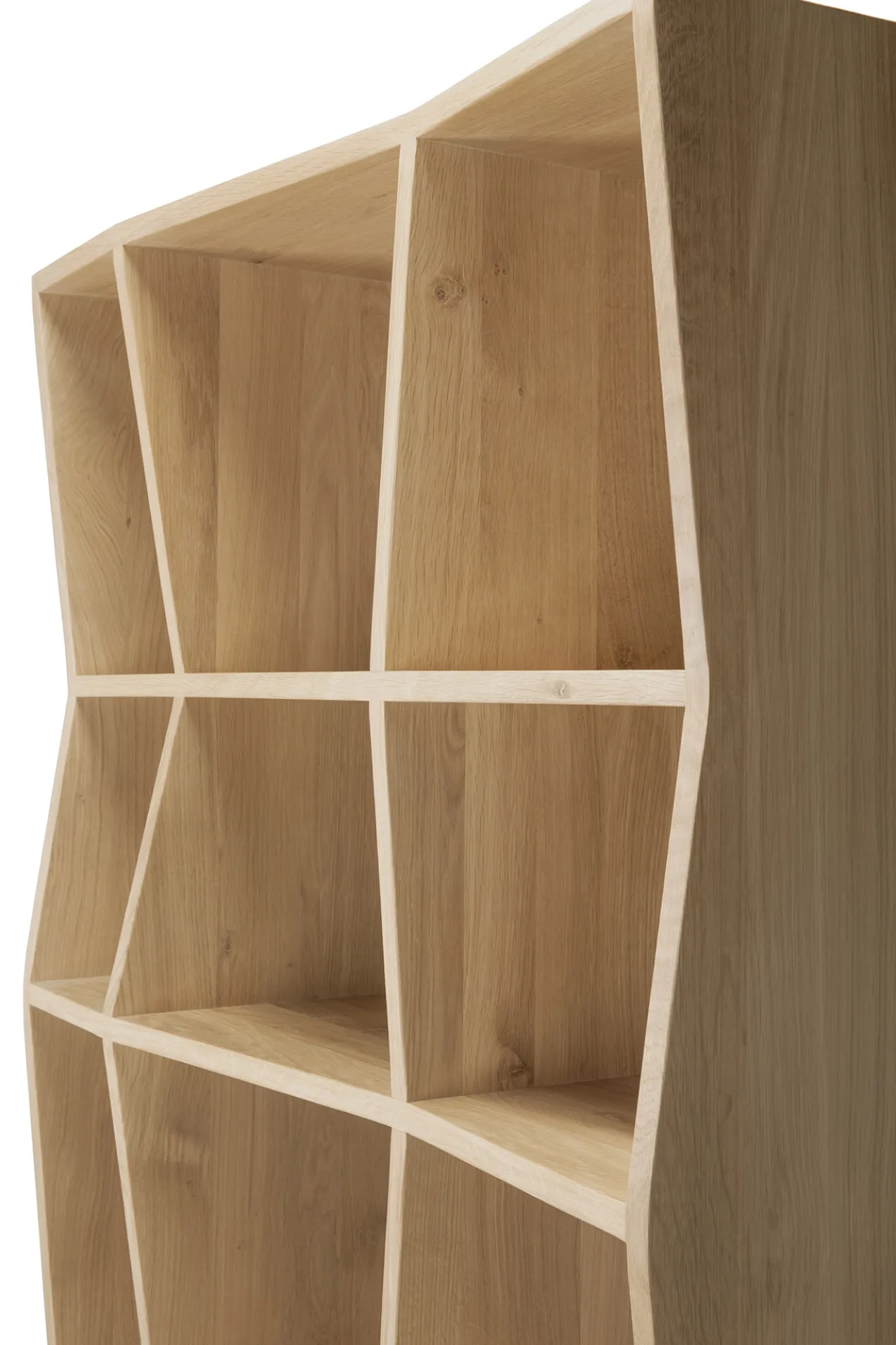 Vakkenkast Z Rek - eiken geolied - 93x37x207 cm
