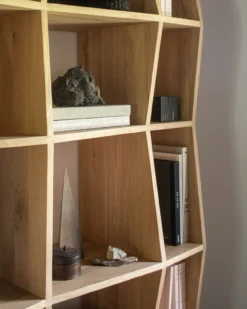 Vakkenkast Z Rek - eiken geolied - 93x37x207 cm