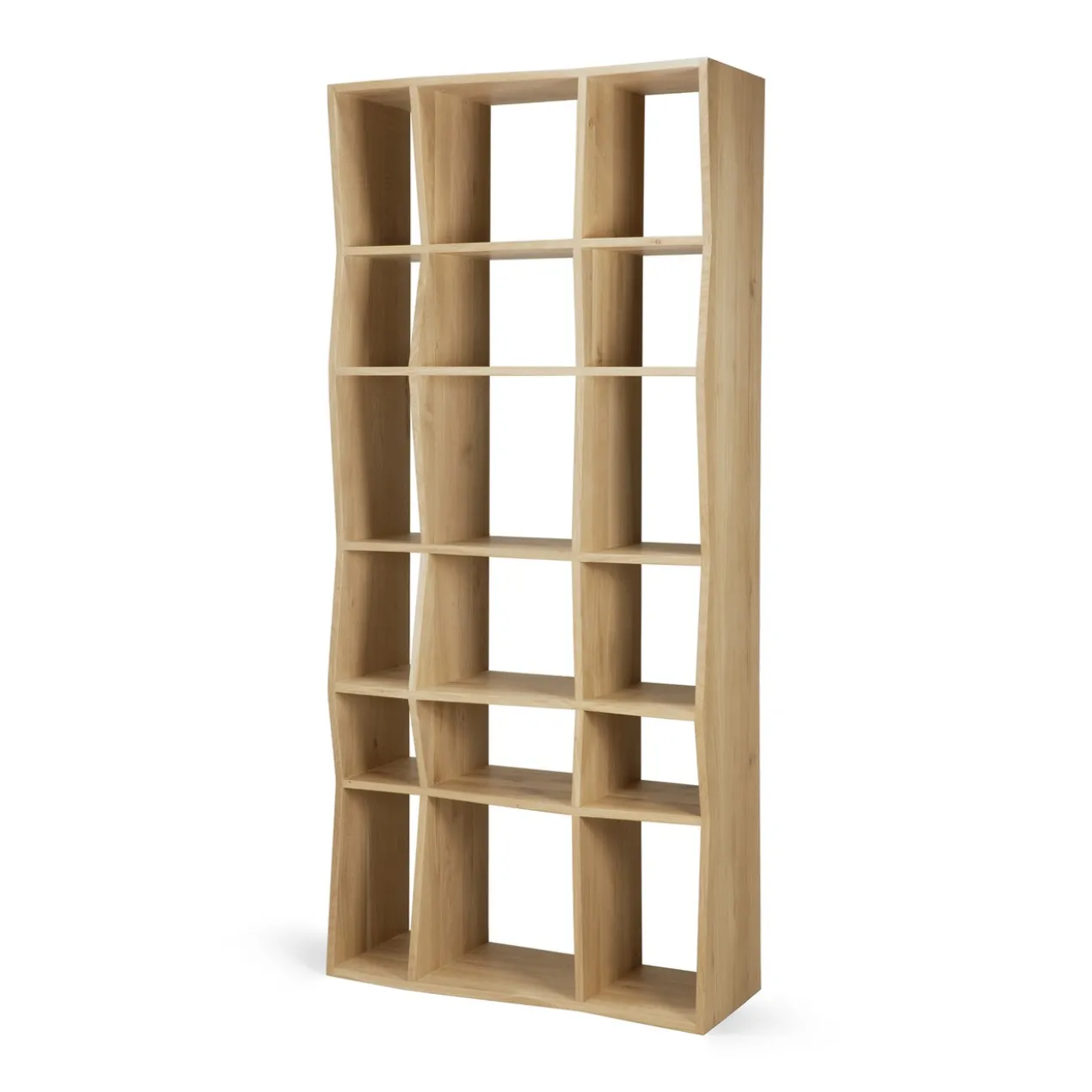 Vakkenkast Z Rek - eiken geolied - 93x37x207 cm