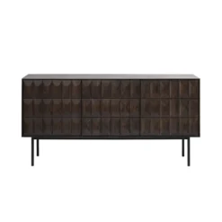 Vanja houten sideboard donkerbruin - 160 x 45 cm