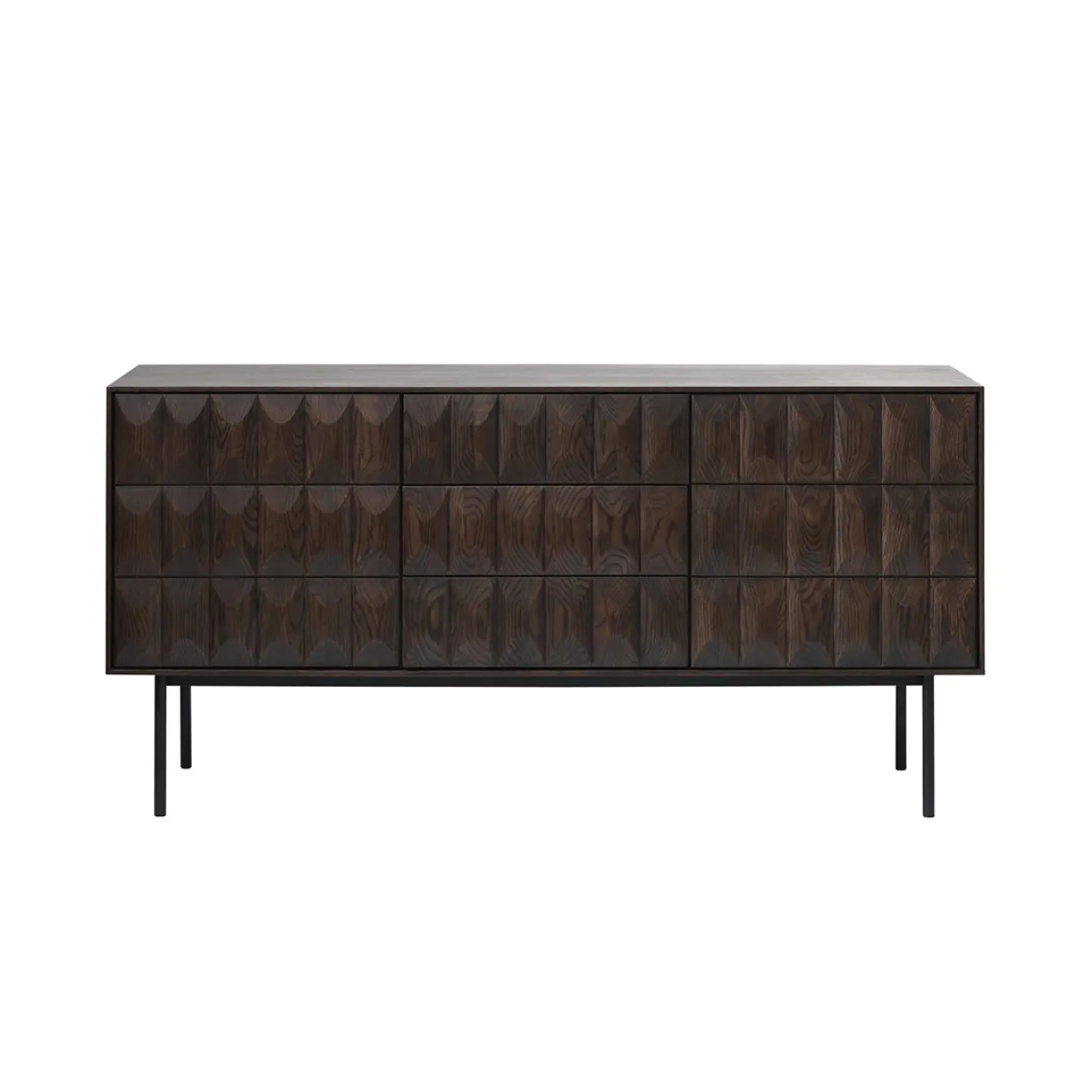 Vanja houten sideboard donkerbruin - 160 x 45 cm
