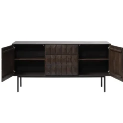 Vanja houten sideboard donkerbruin - 160 x 45 cm