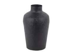 Vase Boaz Bottle iron textured black