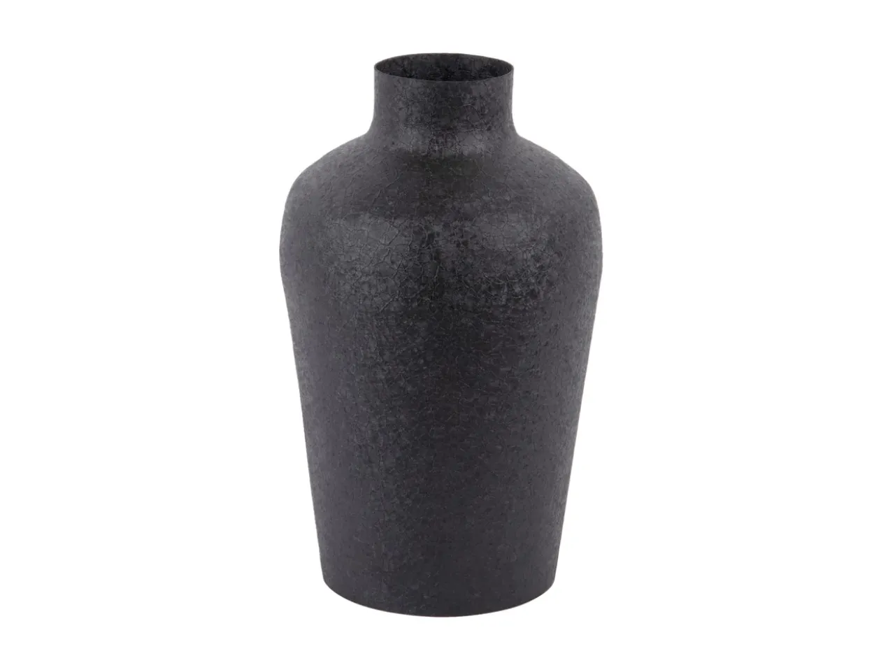 Vase Boaz Bottle iron textured black
