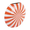 Vase Candy Swirl large enamel bright orange & white