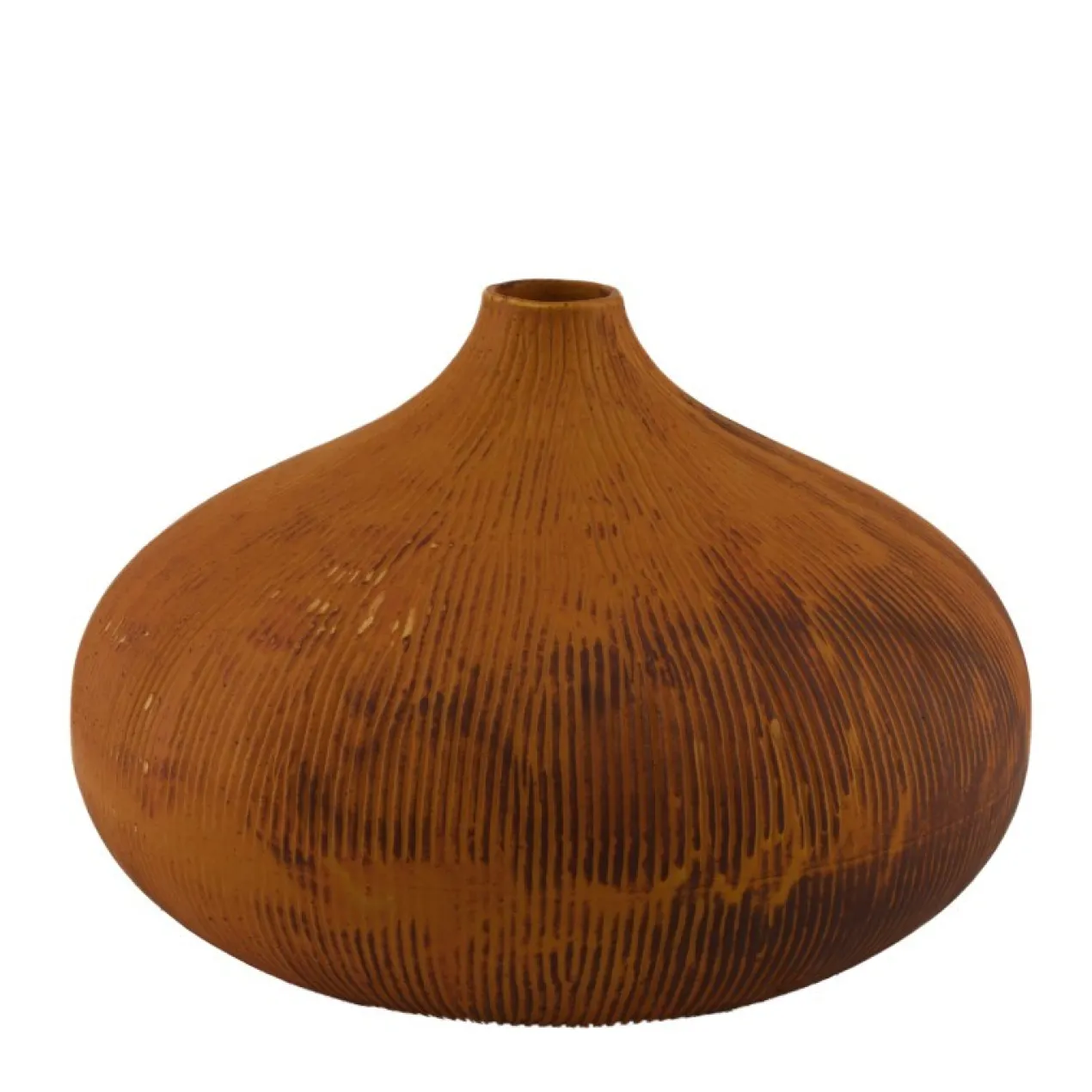 Vase ceramic brown
