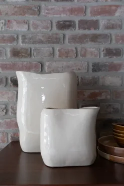 Vase edna m beige