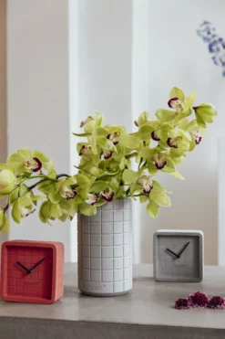 Vase fajen concrete grey